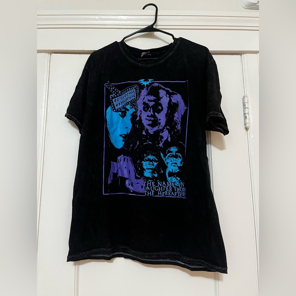 Pentagram Peter Pan Beetlejuice Acid Wash Shirt